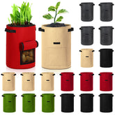 Yinder front view of 20-pack grow bags showing colors and quantity for organized gardening