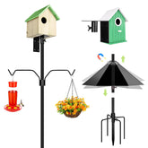 YINGYM front view of assembled pole showing full height and stability