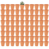 Yishang front view of 80-pack mini terracotta pots showing bulk quantity and packaging benefit