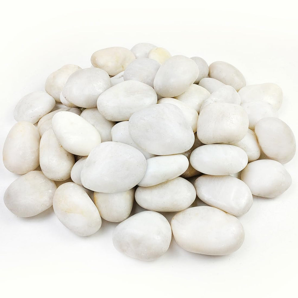 YISZM front of bag and visible white stones for easy identification