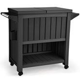 YITAHOME cooler front view showing tidy beverage station and easy access