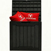 YITAHOME front view showing compact outdoor storage and neat bench benefit