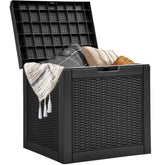 YITAHOME front view of storage box showing compact, organized outdoor benefit