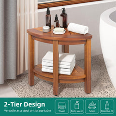 YITAHOME shelf loaded with shampoo and soap keeping shower organized