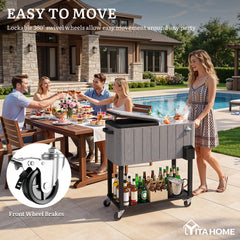 YITAHOME side view of built-in bottle opener and cap catcher convenience