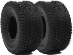 YITAMOTOR front view tire showing full tread and benefits for turf protection