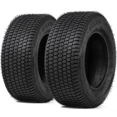 YITAMOTOR front view showing tire fit and profile, protecting turf