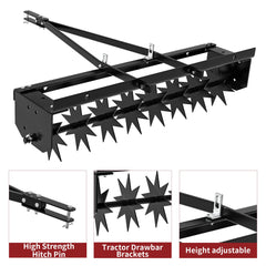 YITAMOTOR universal hitch connection to ATV showing quick, stable attachment