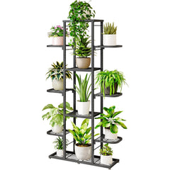 YIZAIJIA front view plant stand showing vertical space efficiency and display benefit