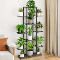 YIZAIJIA plant stand on balcony showing organized plant display benefit