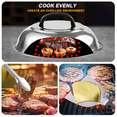 YJHOLE heat-resistant gloves and apron protecting hands and clothes