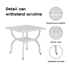 YKSY&YKSY table staged on patio with cups demonstrating outdoor use
