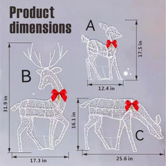 YLXFHO outdoor yard display of deer family creates festive focal point instantly