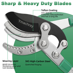 Ymachray telescopic handle extended, illustrates extended reach and better leverage