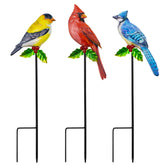 YNGFIL front-facing stakes showing trio arrangement and instant garden charm