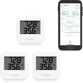 YoLink front view showing compact sensor and clear labeling for easy installation