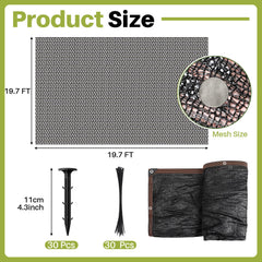 Yoojahow close-up of tight PE weave demonstrating durable protection