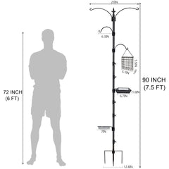 yosager close-up of black anti-rust coating protecting pole outdoors