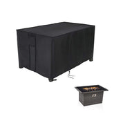 Youlvy front view of cover fits rectangular fire pit and protects from weather