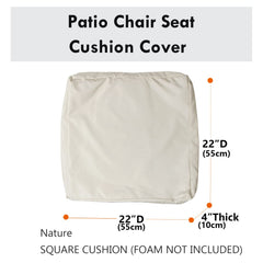 youngseahome slipcover installed on patio chair for weather resistance