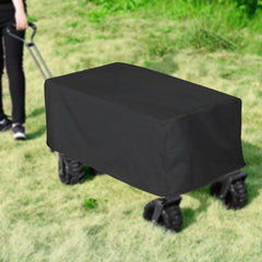 YOUSEEN side profile of cover on folding wagon showing secure fit benefit