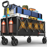 Yozoia front view folded wagon showing compact storage benefit