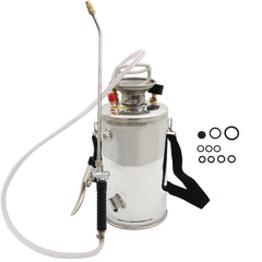 YSMN stainless steel sprayer front view showing sturdy build and portability benefits
