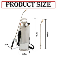 YSMN close-up of 20-inch wand and brass nozzle for precise adjustable spray