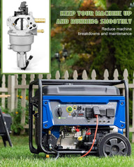 YUANTUO carburetor installed on WGen9500DF generator demonstrating compatibility benefit