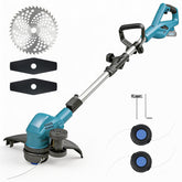 Yudara front view folded trimmer showing compact storage and portability