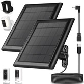 YUELAN front view of 8W solar panel showing compact, powerful design and continuous charging benefit