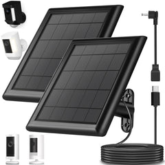 YUELAN front view of 8W solar panel showing compact, powerful design and continuous charging benefit