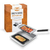 Yukon Glory front packaging showing complete grill and serve set, easy gifting