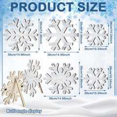Yuntau snowflake placed in planter offering easy porch styling and seasonal layering