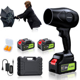YUQUESEN front view handheld blower showing compact design and quick cleaning benefit