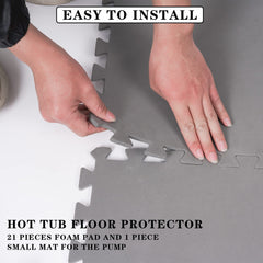 Yushanju pump pad detail protects pump and stabilizes unit