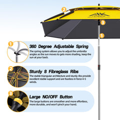 yuzhiyuan canopy close-up yellow fabric highlighting sun protection