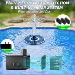 Yzert white LEDs glowing at night to create illuminated water feature