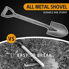 Z & G close-up of sharpened round-point blade for easier soil penetration