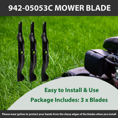 ZALANA blade installed on 50-inch deck demonstrating proper fitment
