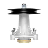 ZALANA spindle assembly front view showing mounting holes and durable housing benefit