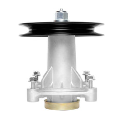 ZALANA spindle assembly front view showing mounting holes and durable housing benefit