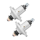 ZALANA spindle front assembly showing mounting face and star blade mount benefit durability