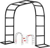 ZANGEROI front view of metal garden arch showing elegant entrance benefit