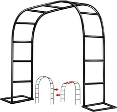 ZANGEROI front view of metal garden arch showing elegant entrance benefit