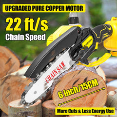 Zeeksaw close-up of manganese steel chain and guide plate for durable cuts