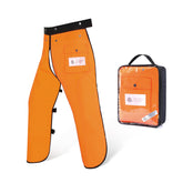 ZELARMAN front apron view showing full waist-to-instep protection benefit