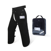 ZELARMAN front apron view showing full waist-to-ankle protection and coverage benefit