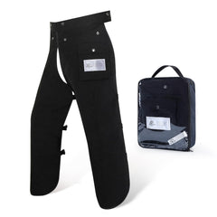 ZELARMAN front apron view showing full waist-to-instep protection and easy access