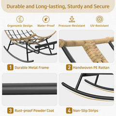 ZENPETIO powder-coated steel frame base showing sturdy construction and stability